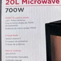 ⁦مكرويف 20L Microwave Oven 700 Wat⁩ - الصورة ⁦7⁩