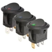 مفتاح ضغط بإضاءة LED