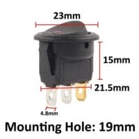 مفتاح ضغط بإضاءة LED