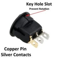 مفتاح ضغط بإضاءة LED