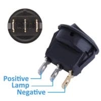 مفتاح ضغط بإضاءة LED